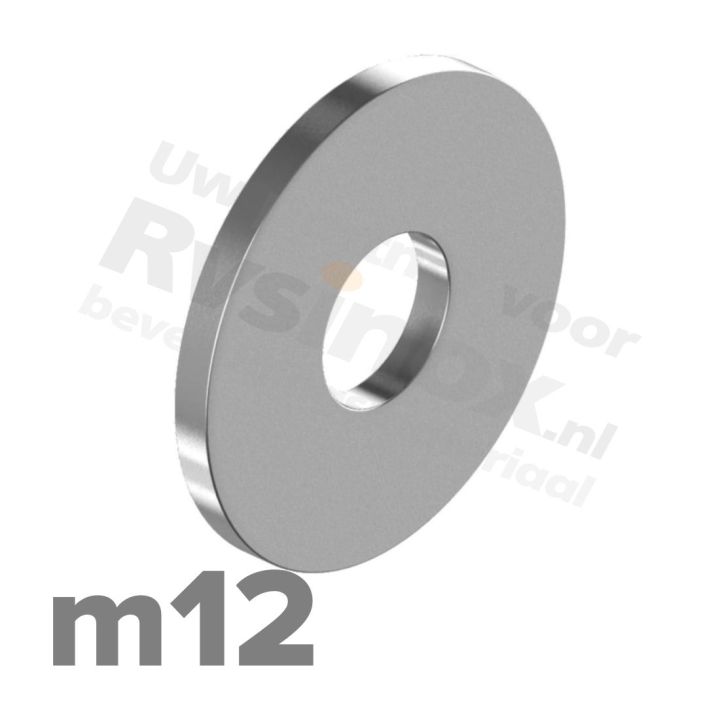 Sluitring M12 DIN 9021 RVS A2