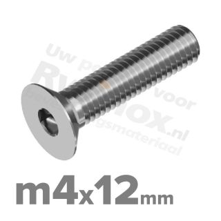 ISO 10642 RVS A2 M4x12mm | Rvsinox.nl