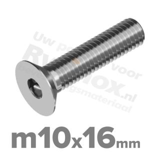 ISO 10642 RVS A2 M10x16mm