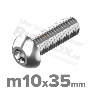 ISO 7380-1 RVS A2 M10x35mm