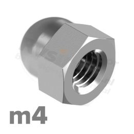 Dopmoer M4 DIN 1587 RVS A2 | rvsinox.nl