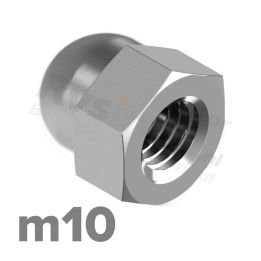 Dopmoer M10 DIN 1587 RVS A2 | rvsinox.nl