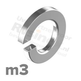 Veerring m3 DIN 127B A1