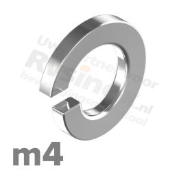 Veerring m4 DIN 127B A1