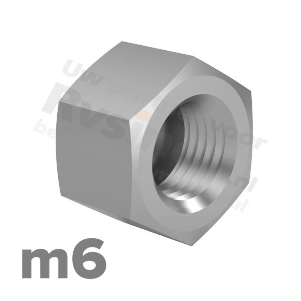 Dopmoer M6 DIN 917 RVS A2 | rvsinox.nl