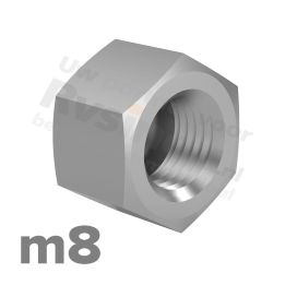Dopmoer M8 DIN 917 RVS A2 | rvsinox.nl