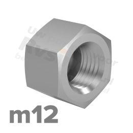 Dopmoer M12 DIN 917 RVS A2 | rvsinox.nl