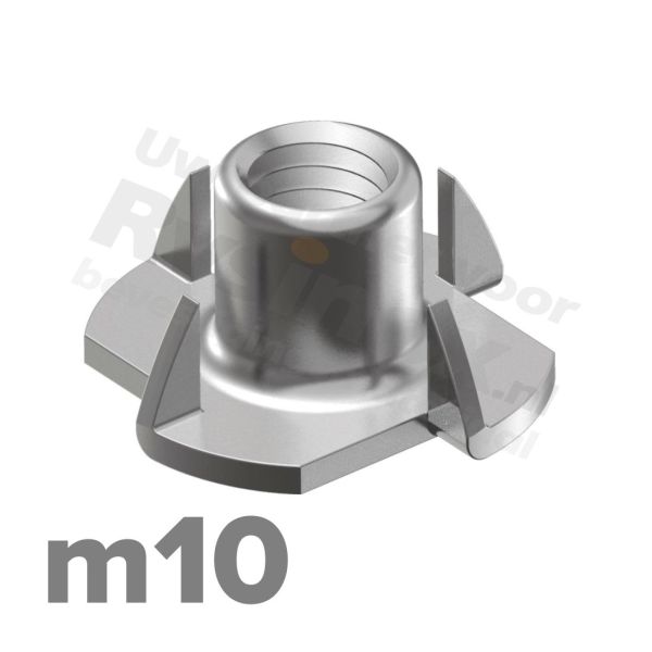 Rvs inslagmoer m10 voor hout - Art. 9260 A2 | Rvsinox.nl