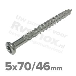 Rvs vlonderschroeven 5x70 - Art. 9043 C1 | Rvsinox.nl