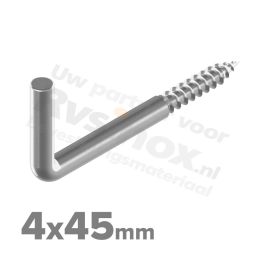 Rvs schroefduim 4x45mm - Art. 8707 A2 | Rvsinox.nl