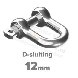 Rvs D-sluiting 12mm - Art. 9076 A4 | Rvsinox.nl