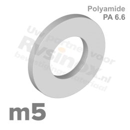 Sluitring m5 - DIN 125 PA 6.6 ( polyamide ) | Rvsinox.nl