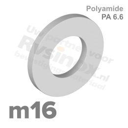 Sluitring m16 - DIN 125 PA 6.6 ( polyamide ) | Rvsinox.nl