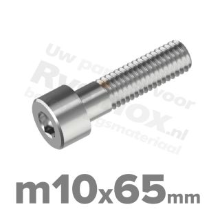 Inbusbout M10x65 DIN 912 / ISO 4762 - RVS A2 (Inox)