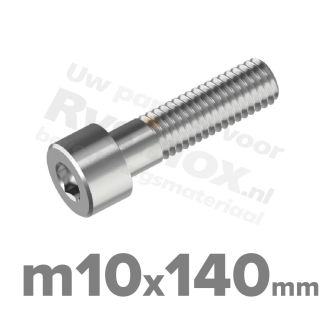 Inbusbout M10x140 DIN 912 / ISO 4762 - RVS A2 (Inox)