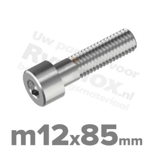 Inbusbout M12x85 DIN 912 / ISO 4762 - RVS A2 (Inox)