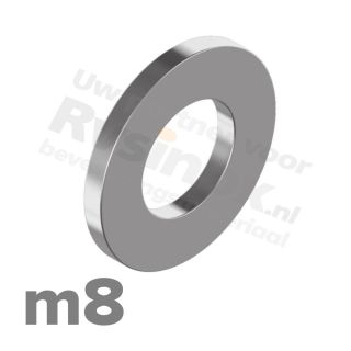 Sluitring M8 DIN 125A RVS A2