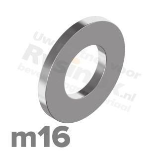 Sluitring M16 DIN 125A RVS A2